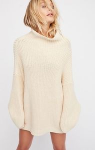 Free people oversized cream sweater